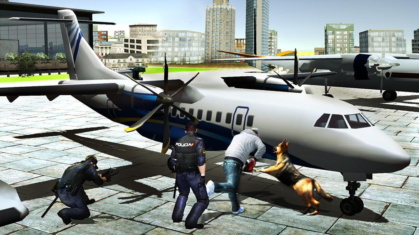 Airport Police Dog Crime Chase