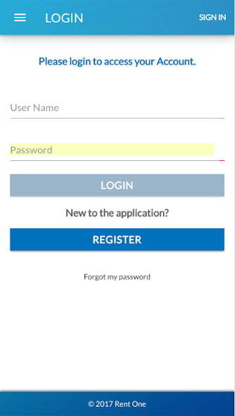 Rent One Customer Portal