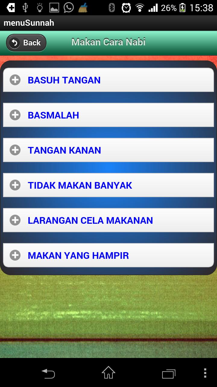 Menu Sunnah