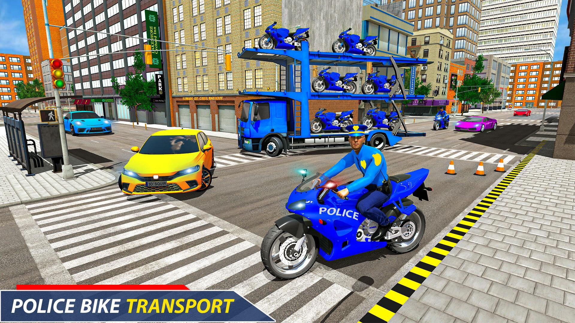 NY Police Bike Transport Truck