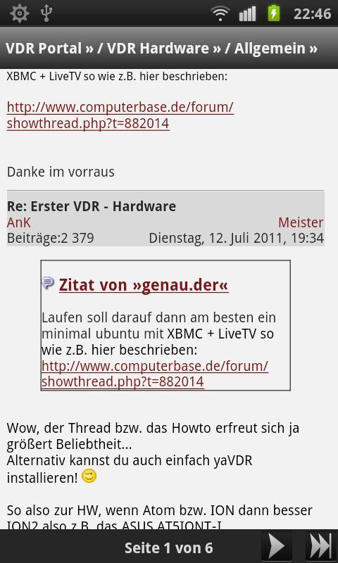 Andro VDRportal