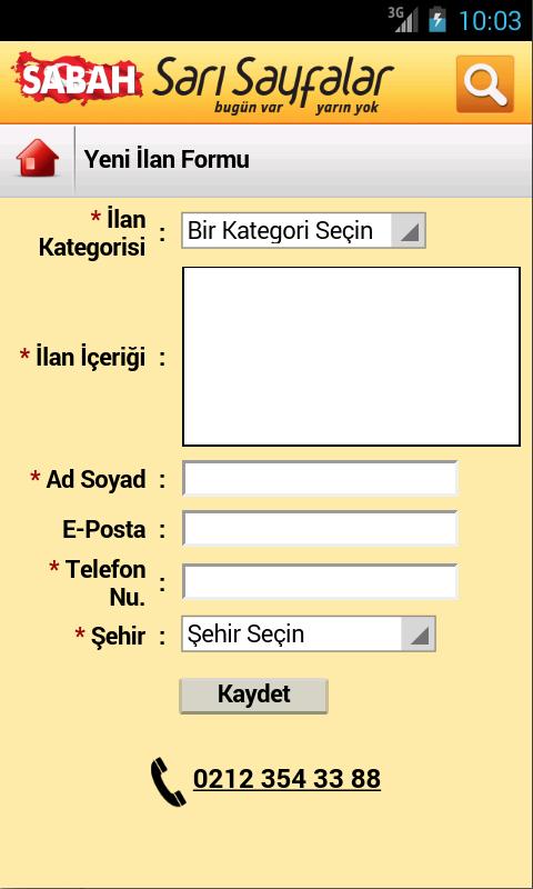 Sari Sayfalar