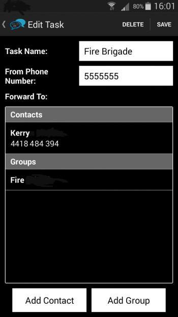 Auto Forward SMS- free trial