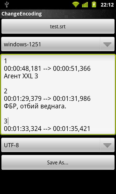Change Encoding