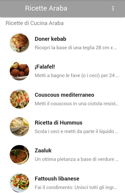 Ricette Di Cucina Araba