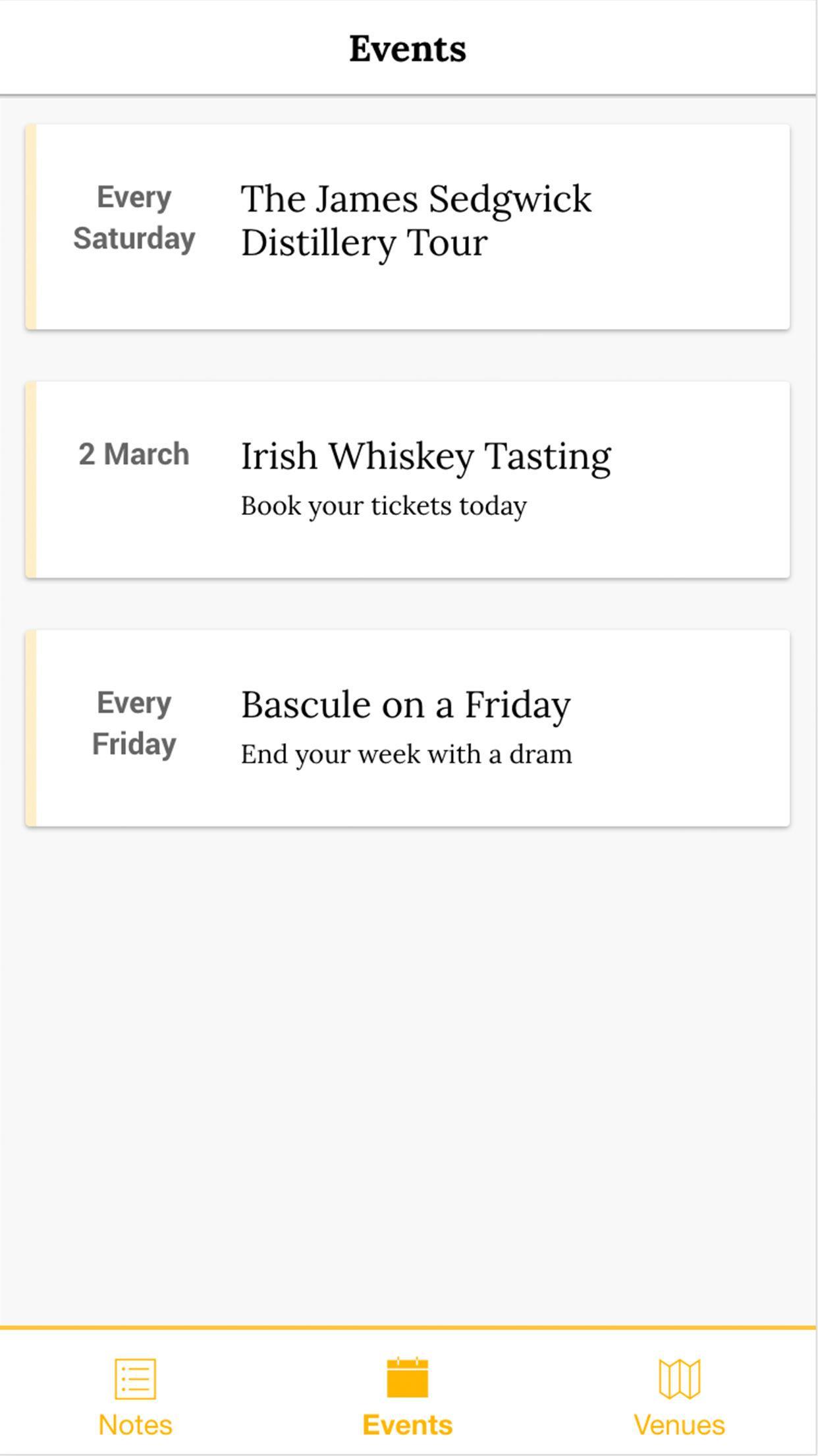 Whisky Notes