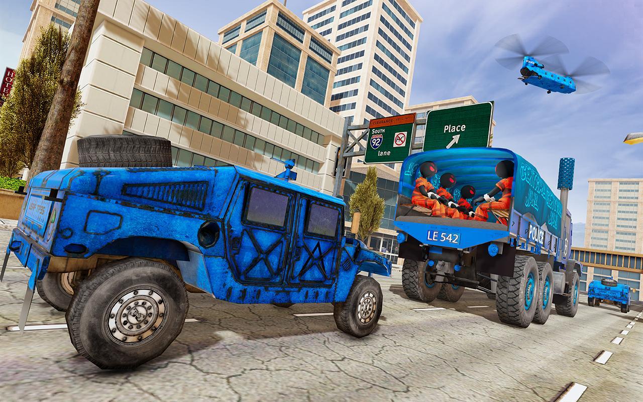 Stickman Police Prisoner Transport