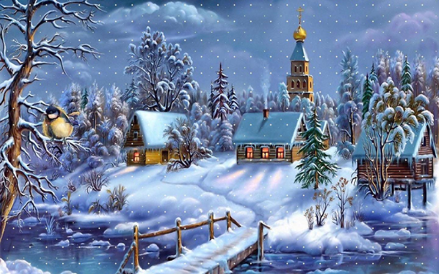 Christmas Snow Wallpaper