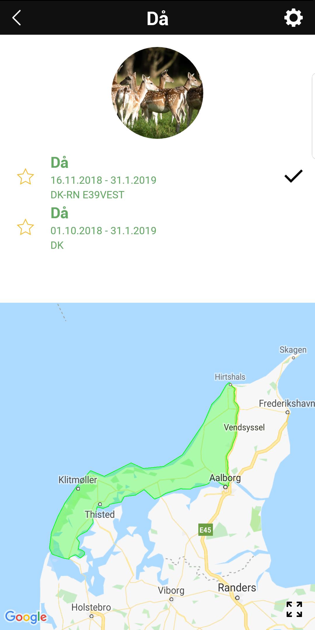 Jagttider - GPS