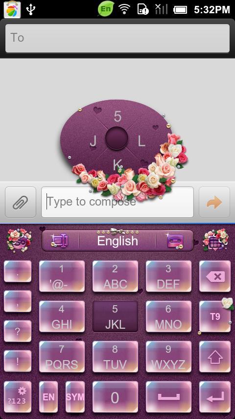 GO Keyboard RomanticDate theme