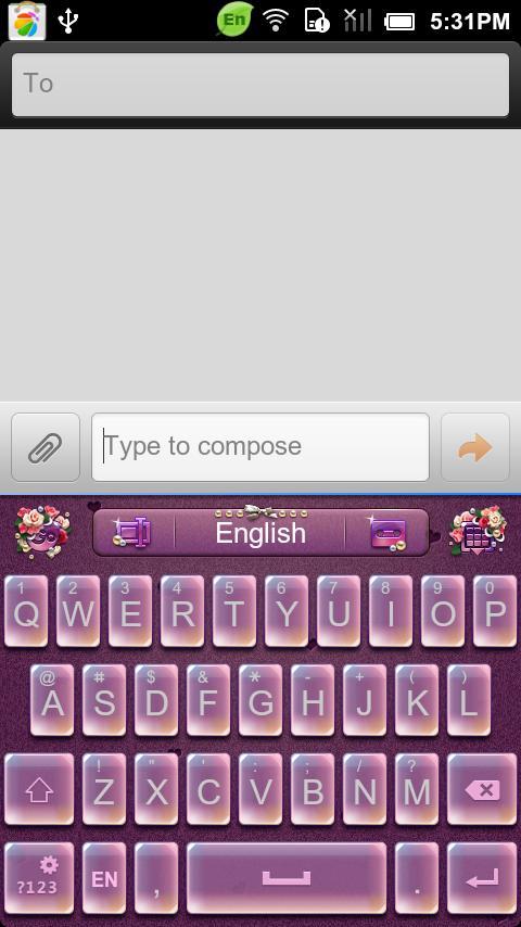 GO Keyboard RomanticDate theme