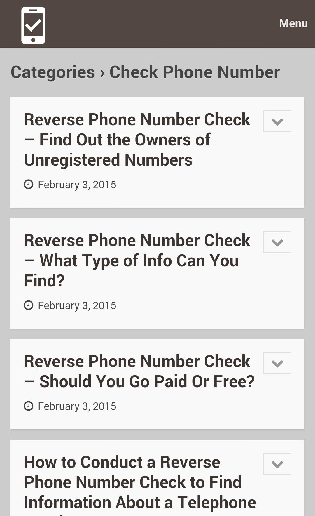 Check Phone Number