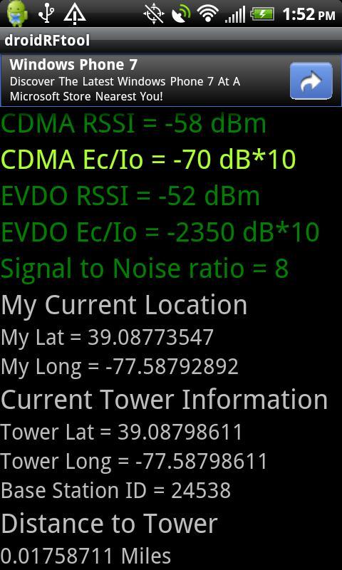 droidRFTool CDMA