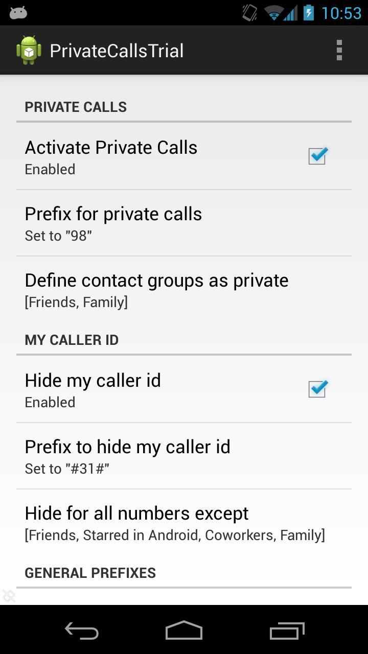 PrivateCalls Trial