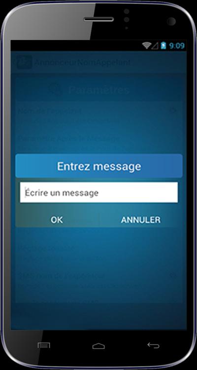 Annonceur Nom de l'appelant
