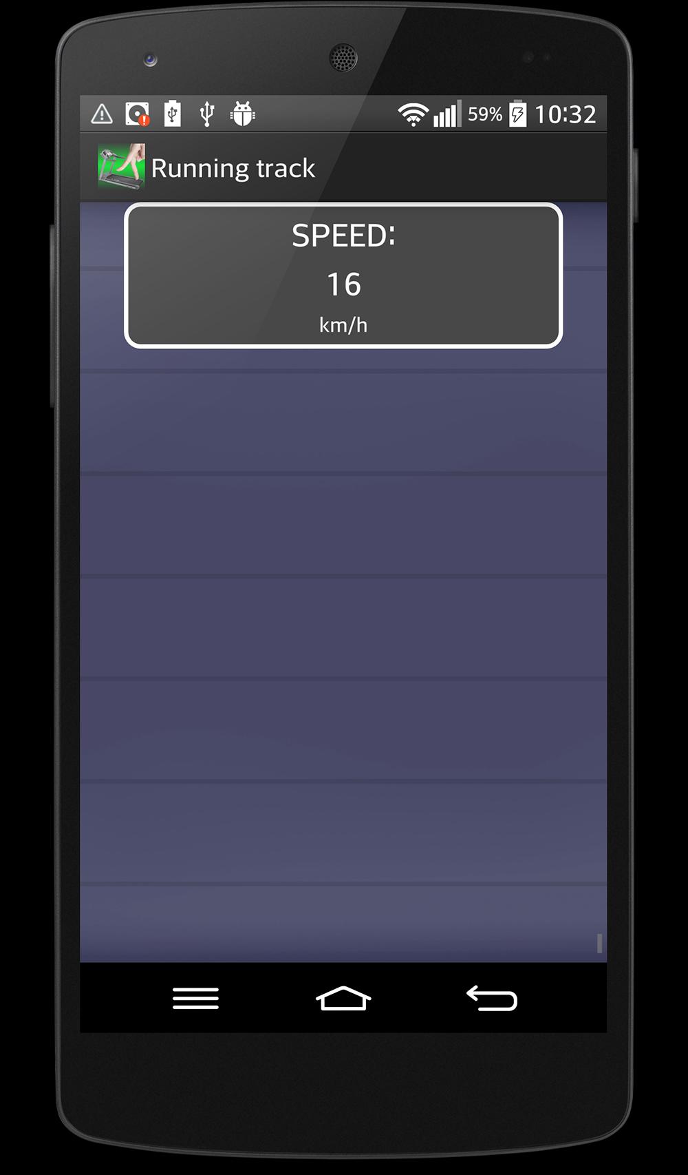 Running track for fingers