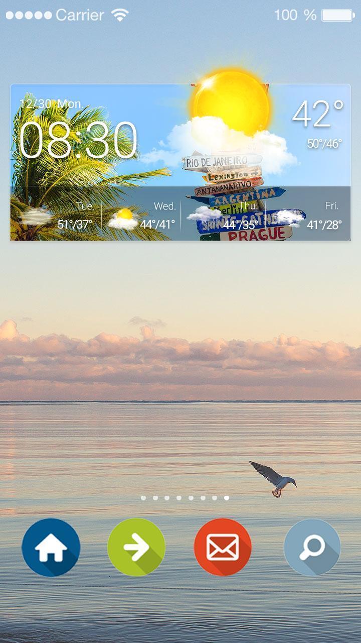 Weather Clock Widget Holiday