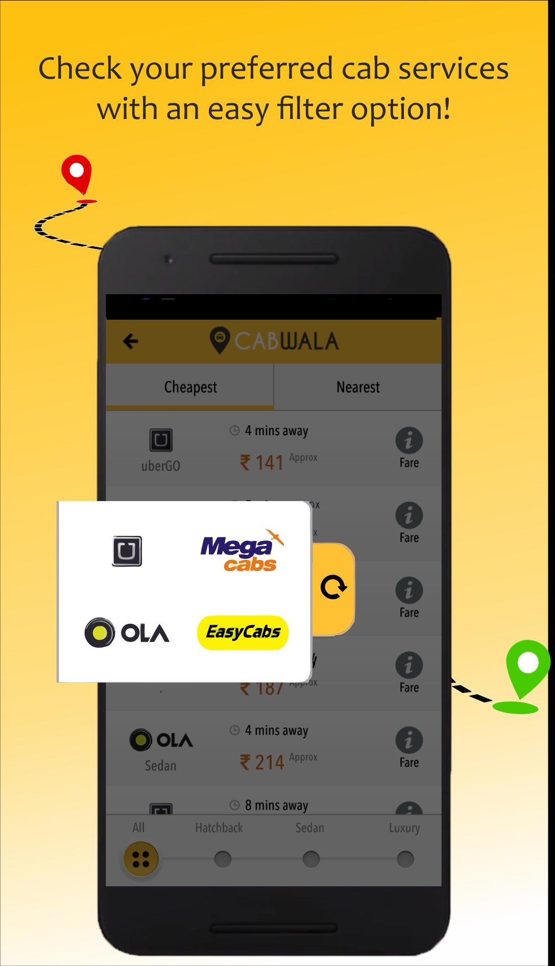 Cabwala - One app for any cab!