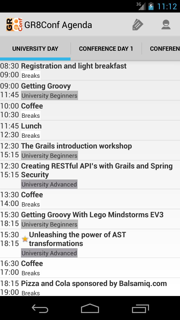 GR8Conf Agenda