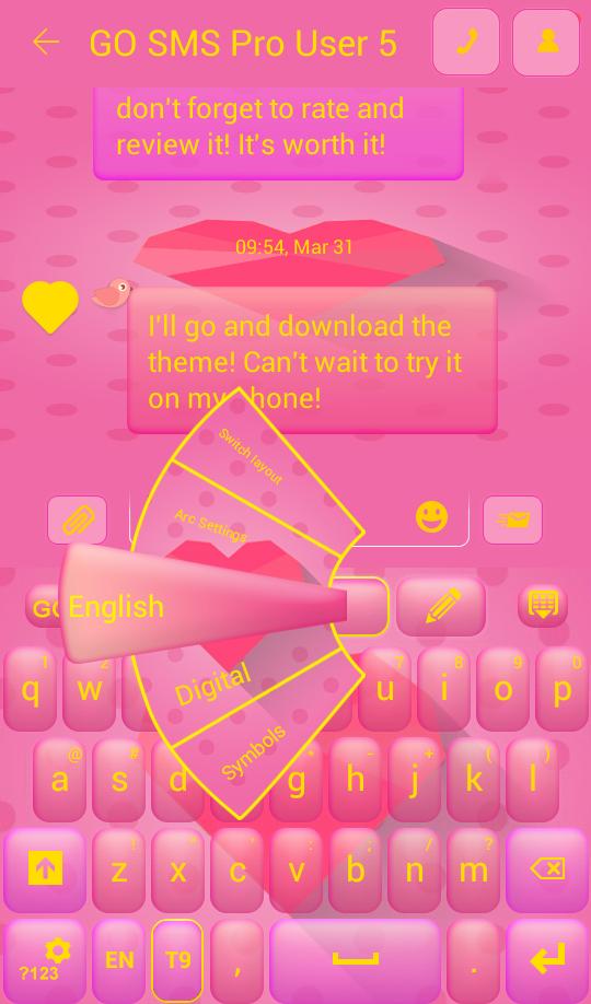 Pink Love Keyboard