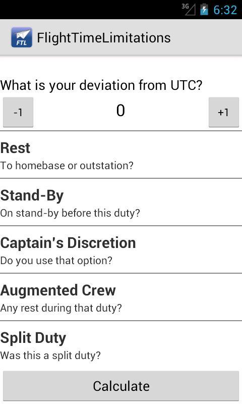 Flight Time Limitations