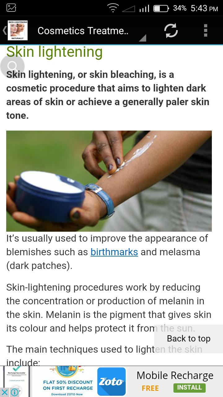 SKIN LIGHTENING NATURALLY