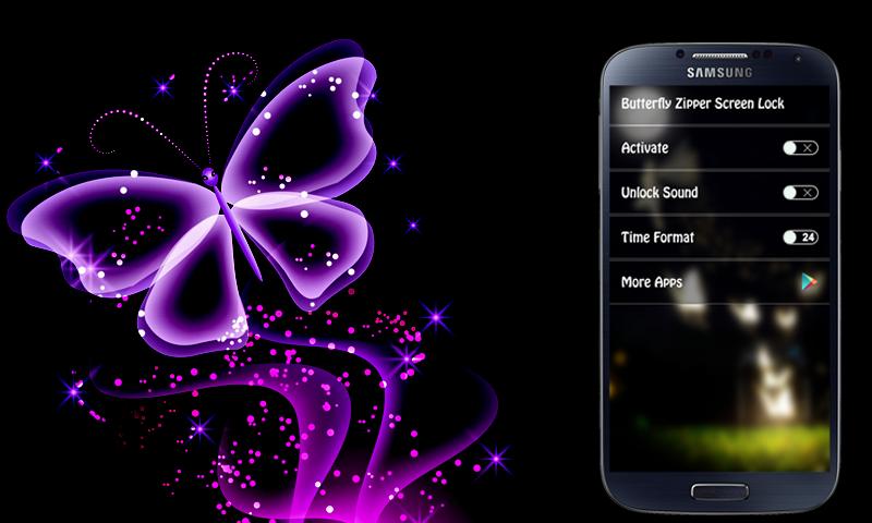 Butterfly Zipper Screen Lock