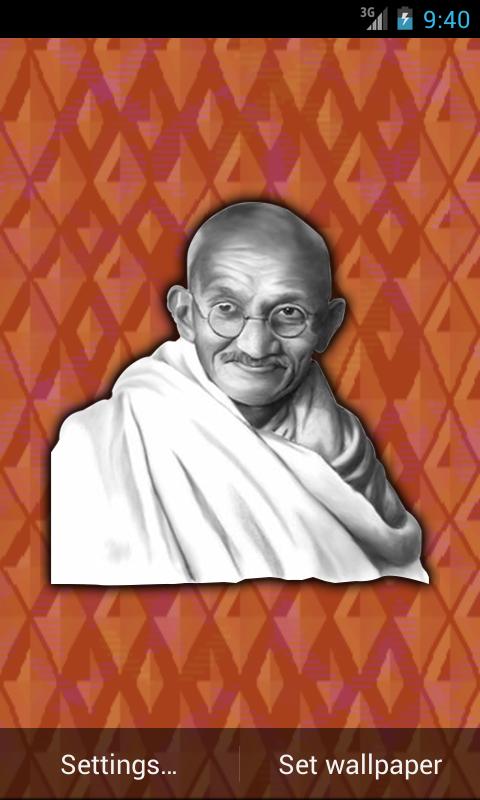 Mahatma Gandhi Live Wallpaper