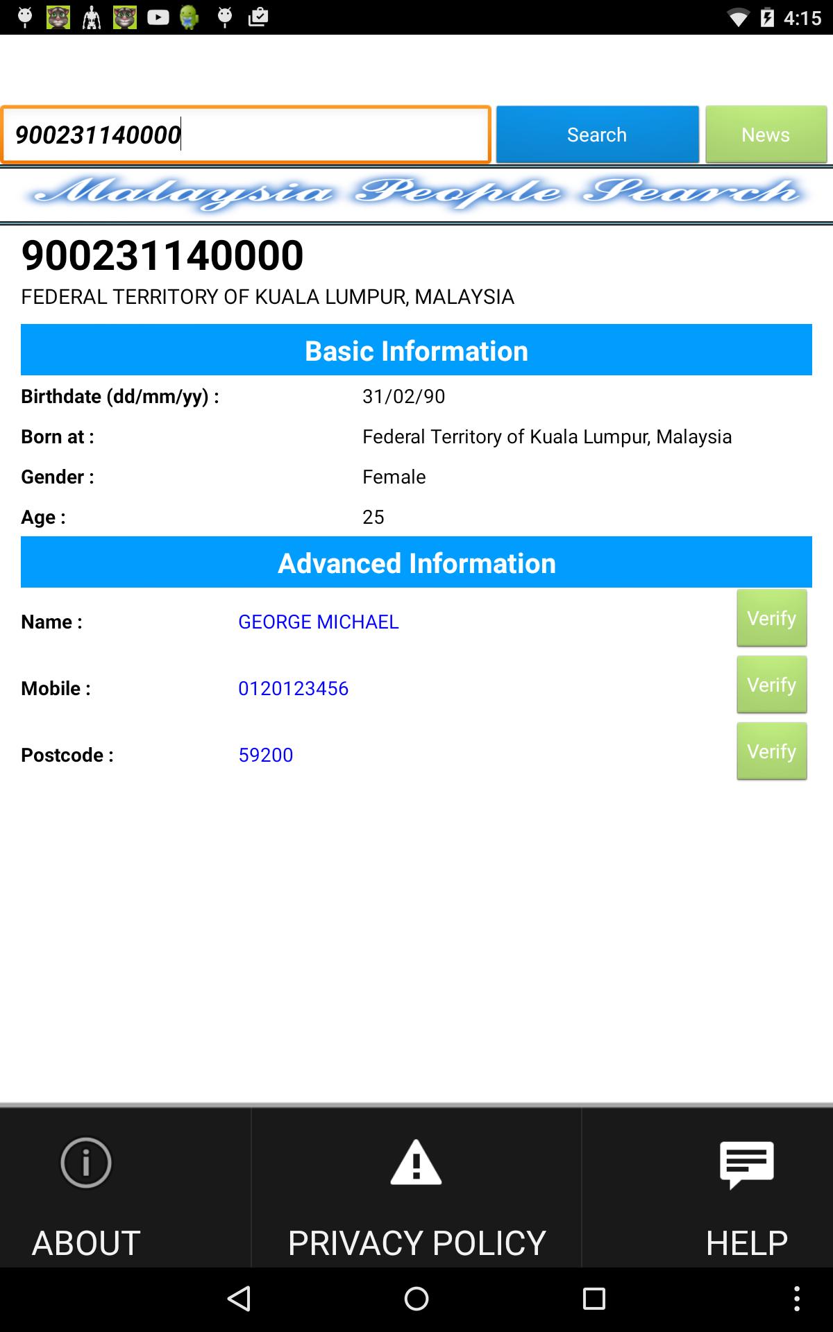 Malaysia People Search