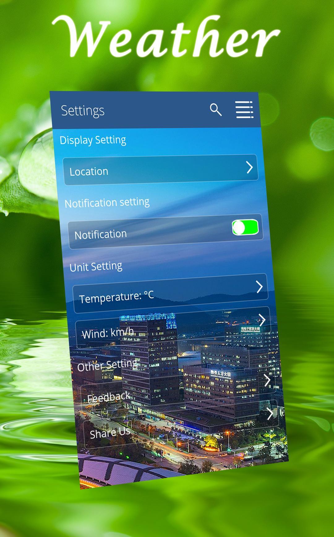 Huawei P20 Pro Weather Forecast