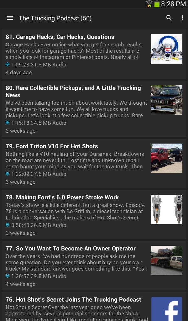 Trucker's Audio Podcasts