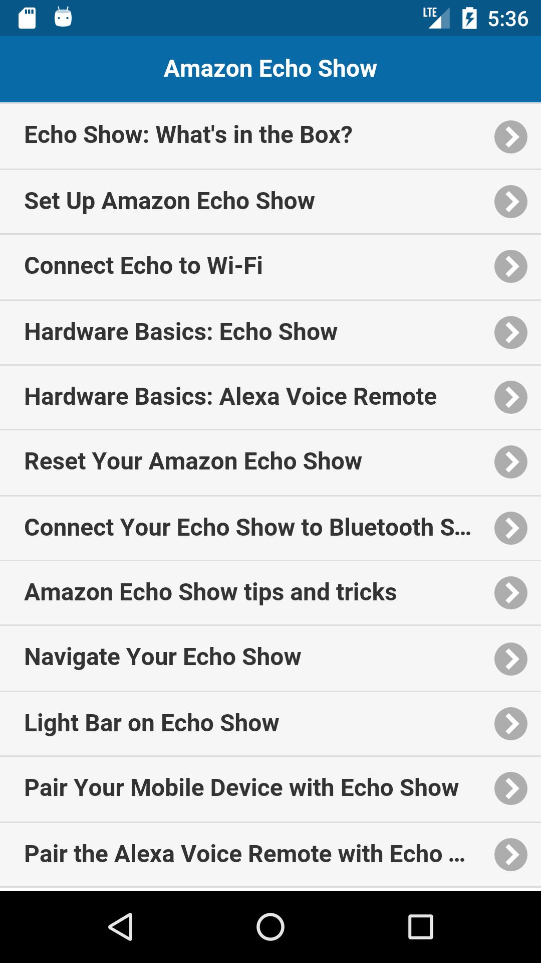 User Guide for Echo Show