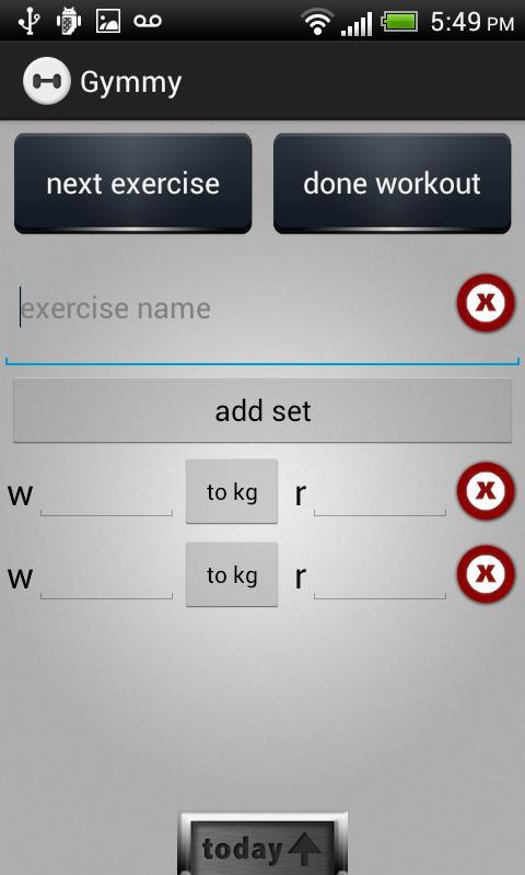 Gymmy Workout Log LITE