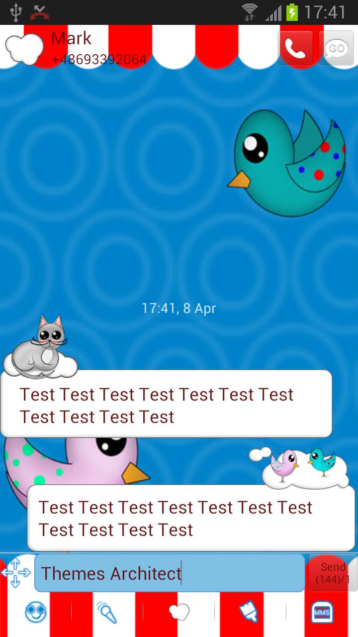 Cute Animals - GO SMS Theme