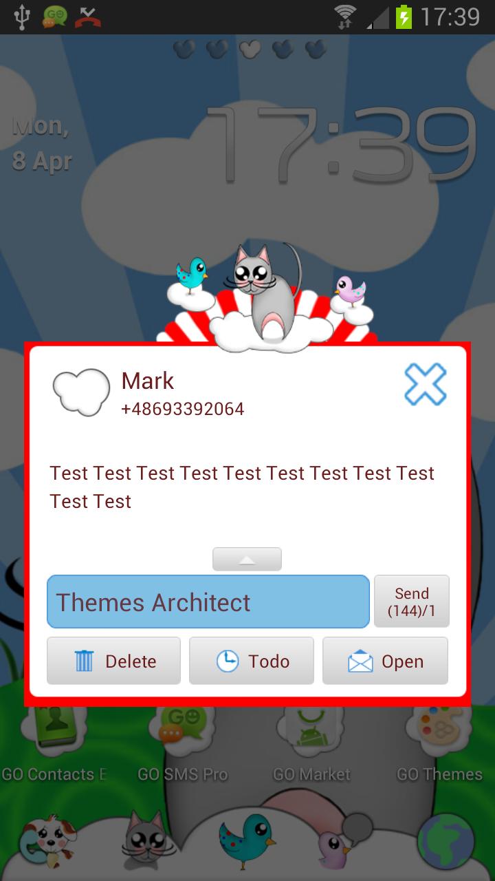 Cute Animals - GO SMS Theme