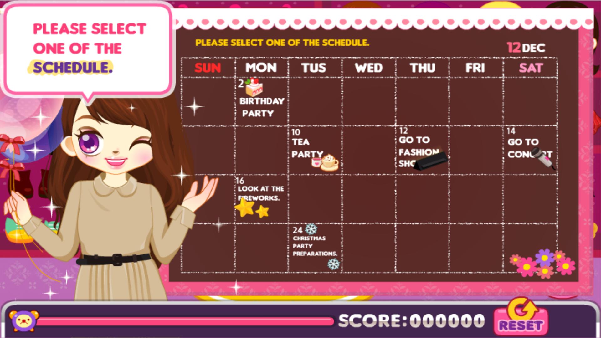 Judy's Year-end Schedule-Dress