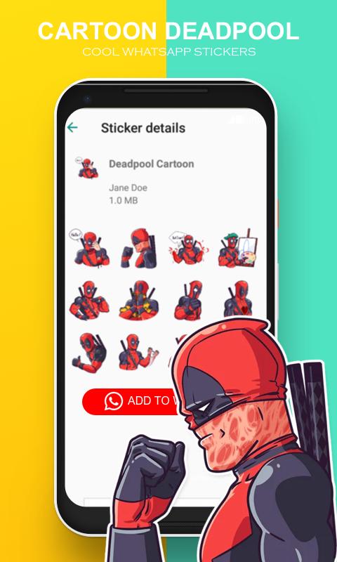 Deadpool WAstickerapps - chat stickers