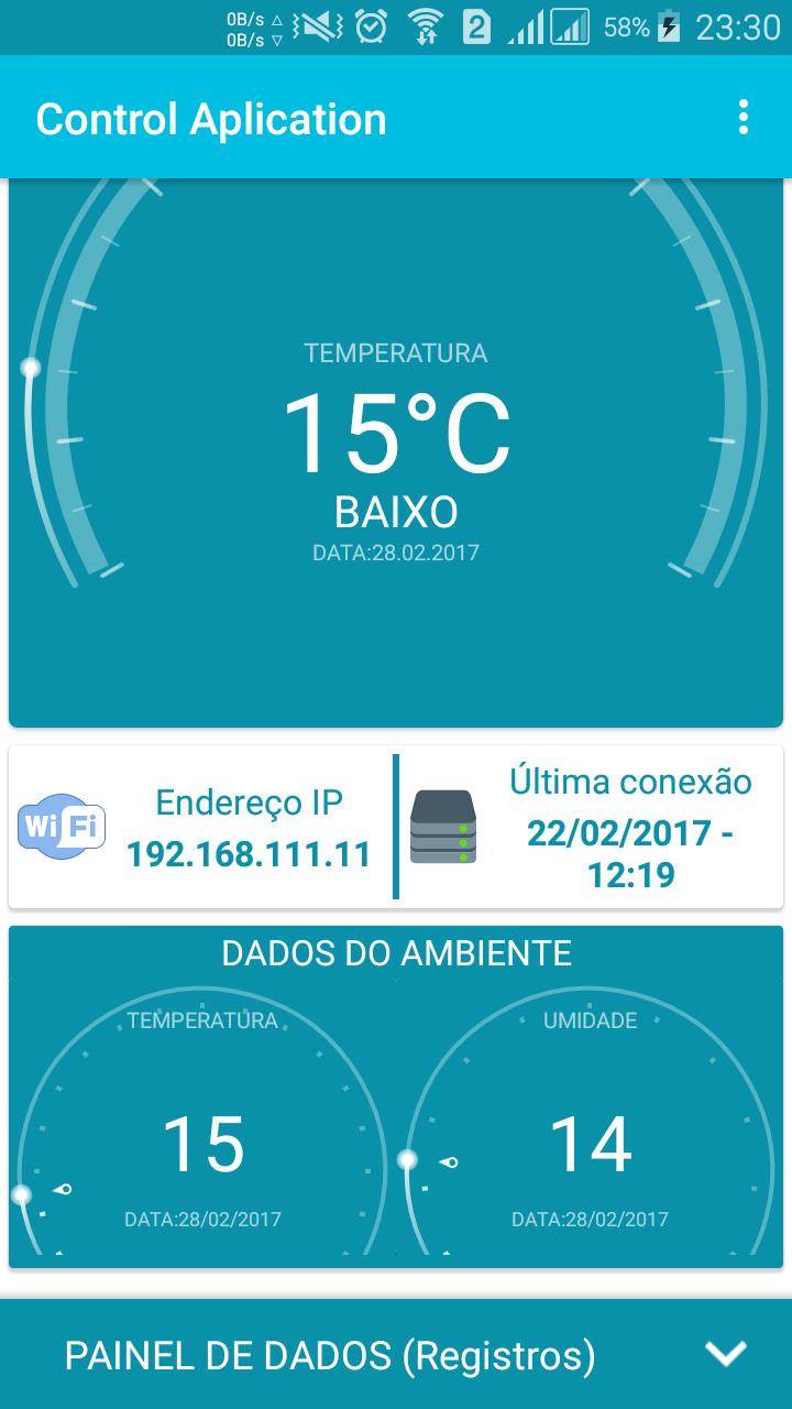 Interface Controle WiFi Temper