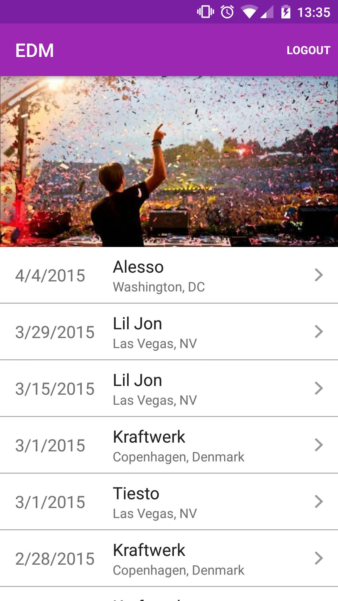 EDM Fan App
