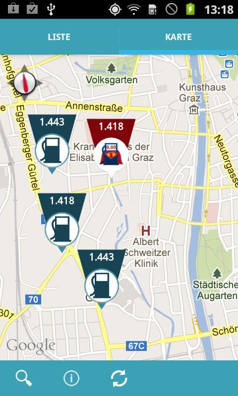 Tankinator - Billig Tanken