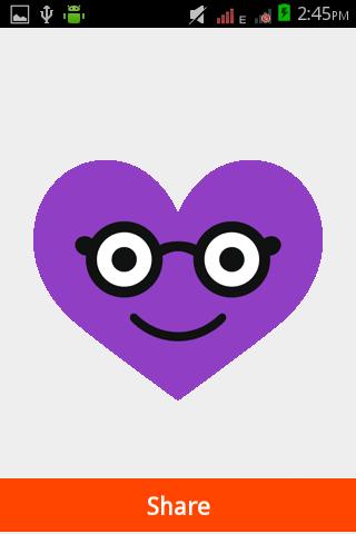 Heart Smiley Stickers