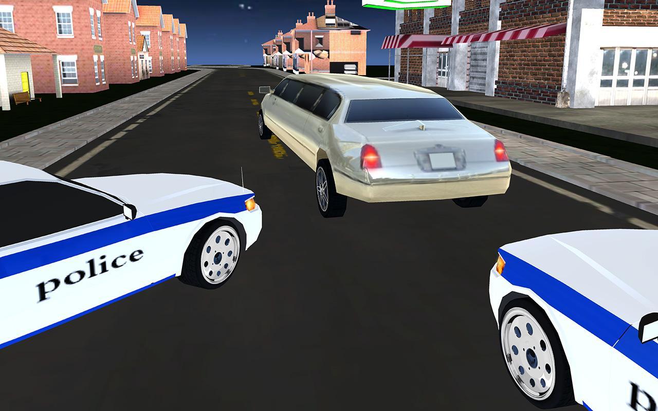 Police Car Chase Limo Driver