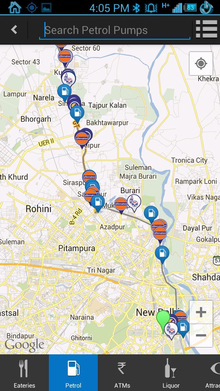 Road Trips Nearby Places Maps