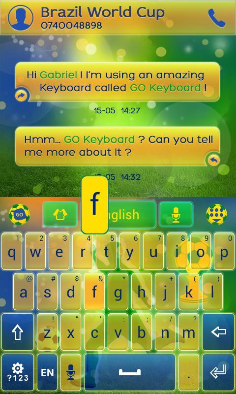 Football Brazil Keyboard Theme