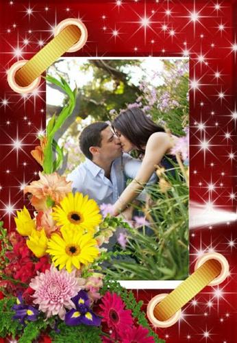Flower Romantic Photo Frames