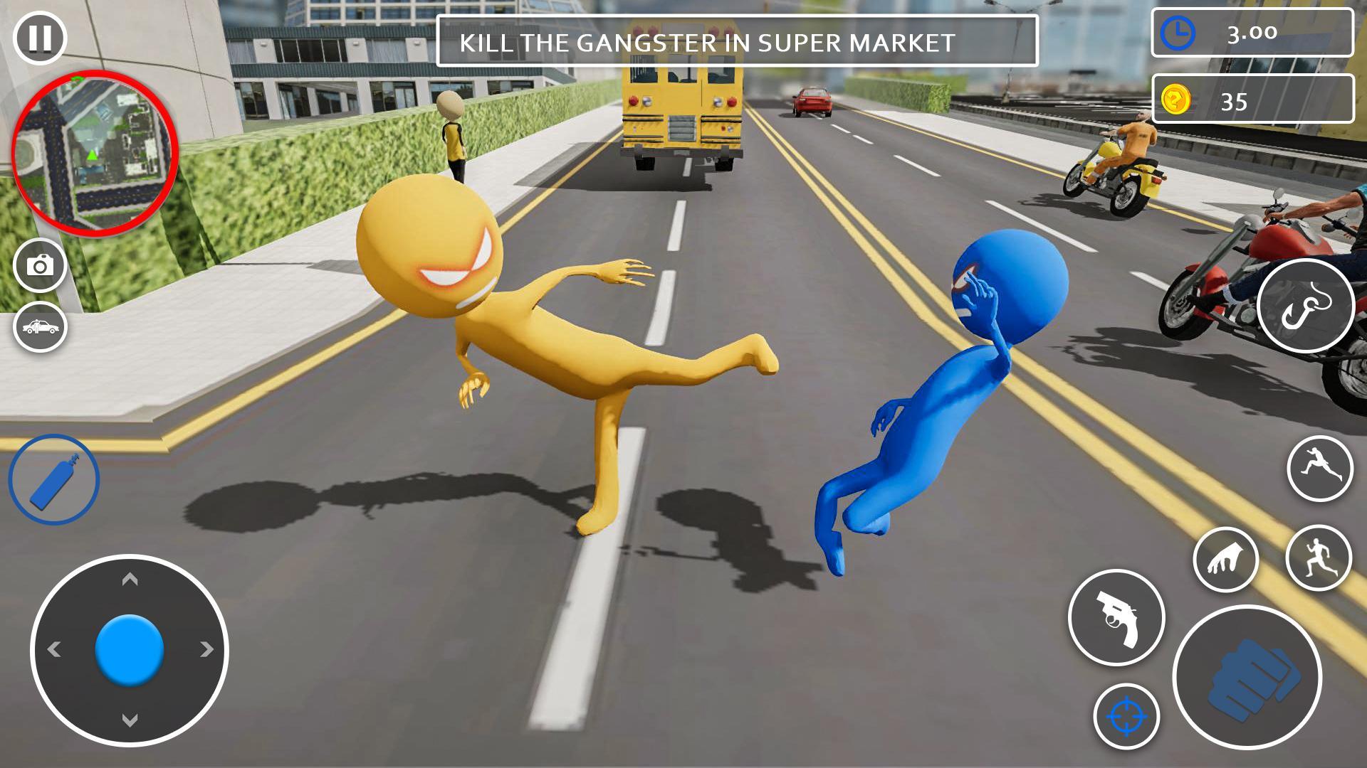 Stickman Gansgter Superhero