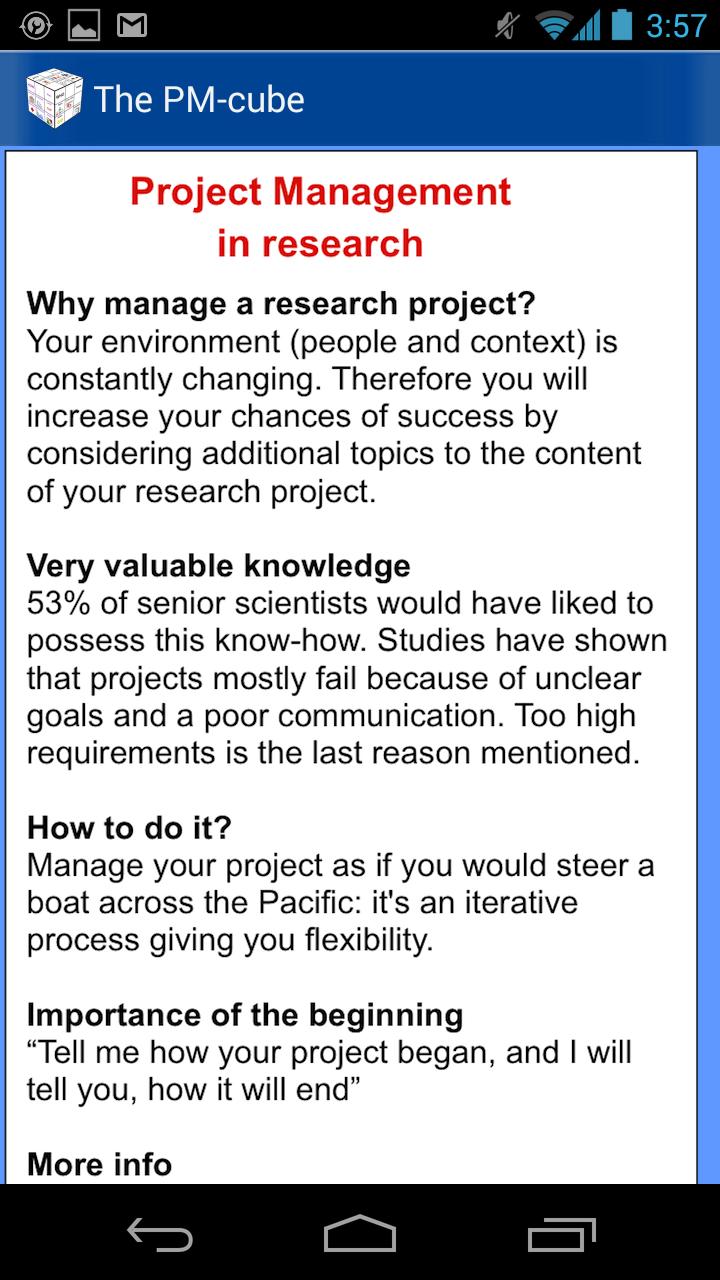The Project Management - Cube