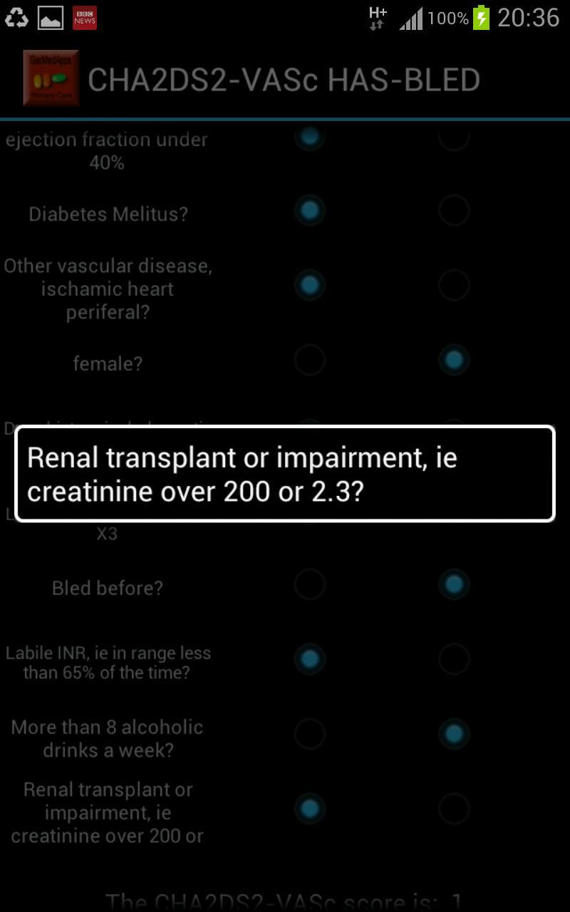CHA2DS2VASc HAS-BLED