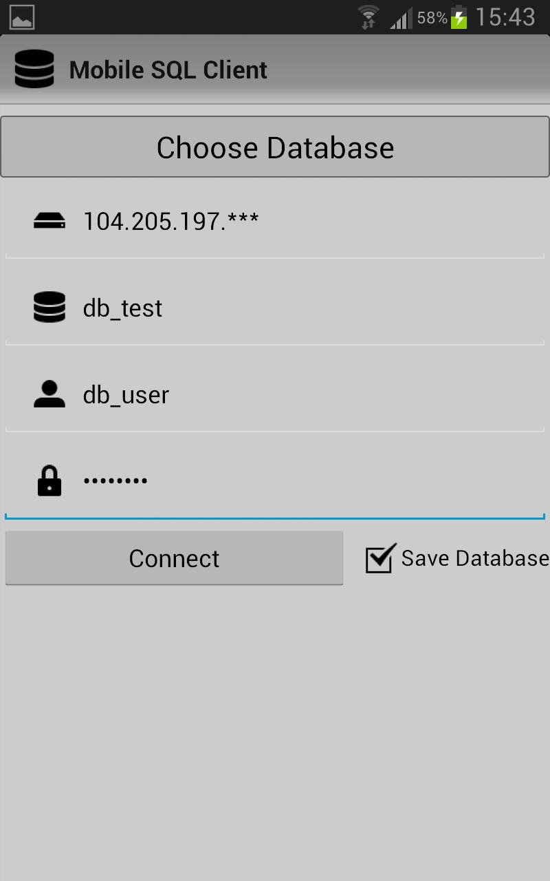 Mobile SQL Client