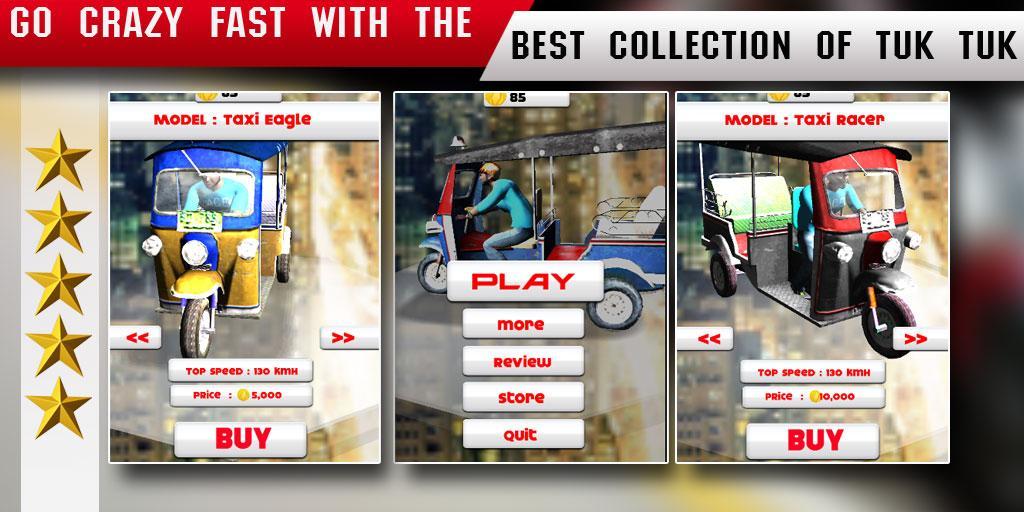 TukTuk : Crazy Taxi Racer 3D